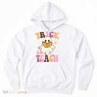Trick Or Teach Cute Book Ghost Hoodie thumb 0
