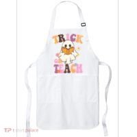 Trick Or Teach Cute Book Ghost Apron thumb 0
