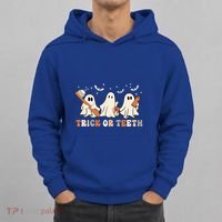 Trick Or Teeth Toothbrush Funny Boo Retro Pumpkin Halloween Gift Hoodie thumb 0