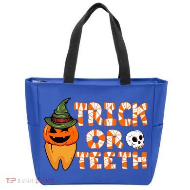 Trick Or Teeth Funny Dentist Halloween Dental Squad Gift Tote Bag