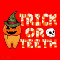 Trick Or Teeth Funny Dentist Halloween Dental Squad Gift Santa Hat thumb 1