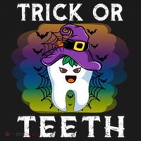 Trick Or Teeth Funny Dentist Halloween Dental Squad Gift Backpack thumb 2