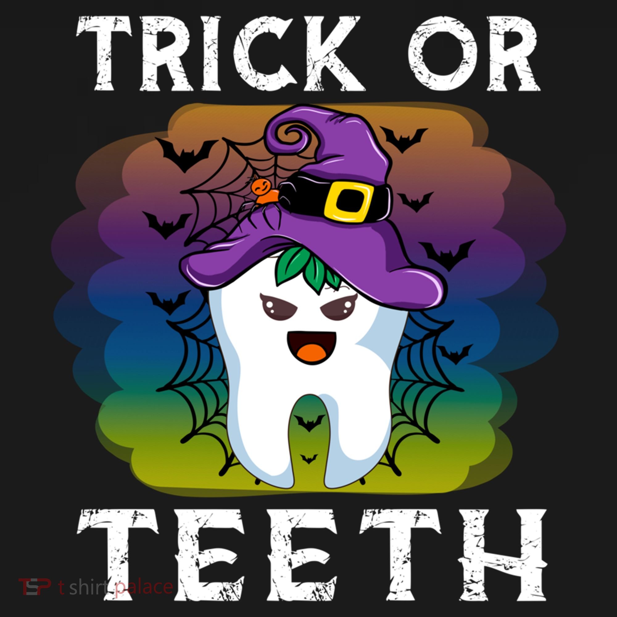 Trick Or Teeth Funny Dentist Halloween Dental Squad Gift Backpack