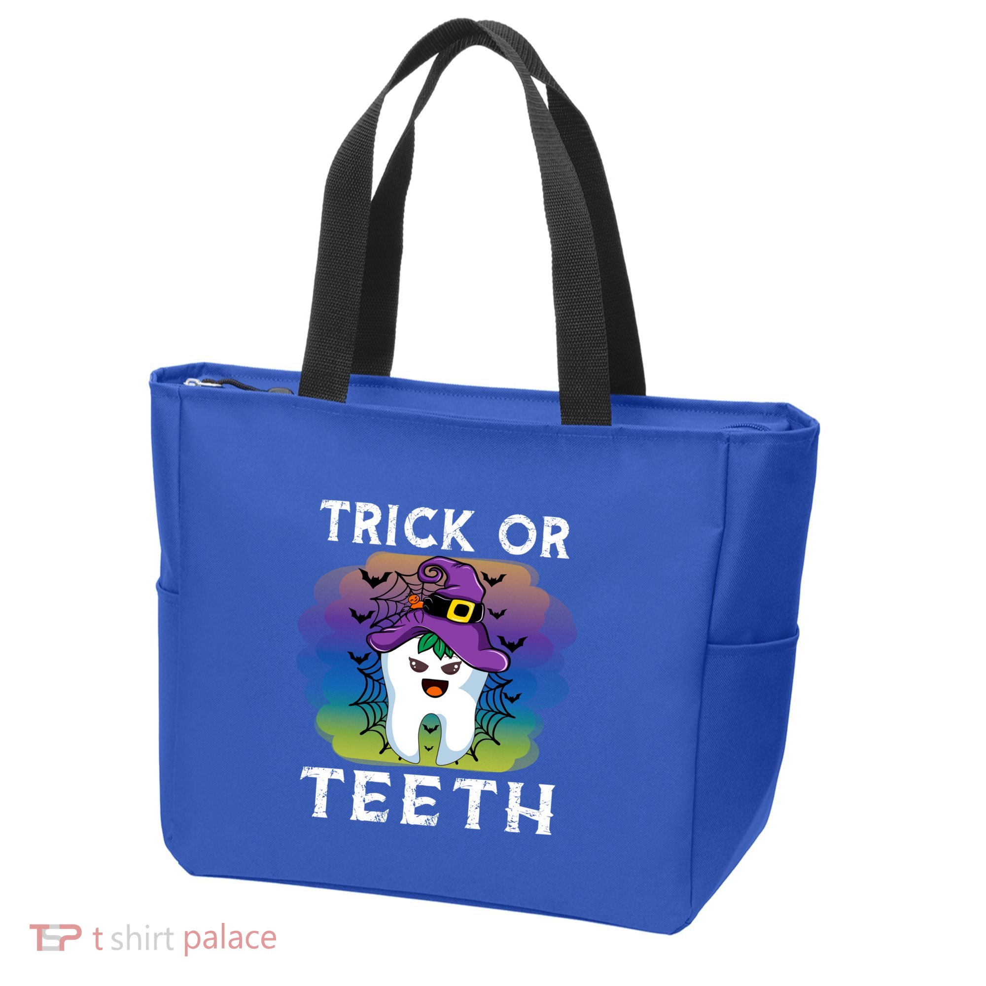 Trick Or Teeth Funny Dentist Halloween Dental Squad Gift Tote Bag