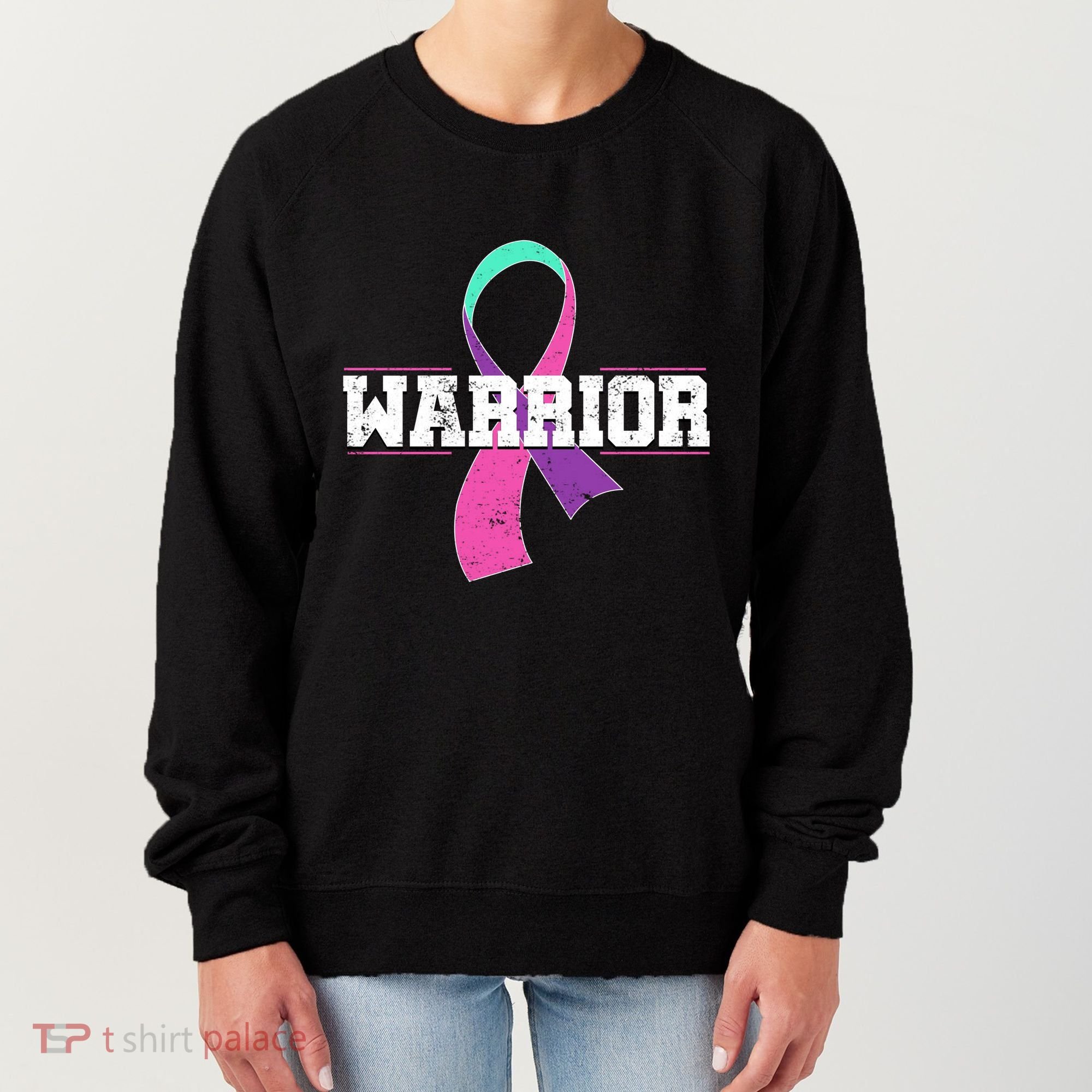 Thyroid Or Thyroid Awareness Or Thyroid Cancer Warrior Cute Women's Sweatshirt