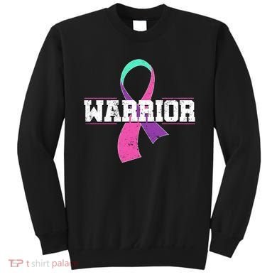 Thyroid Or Thyroid Awareness Or Thyroid Cancer Warrior Cute Sweatshirt