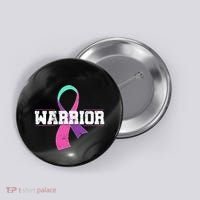 Thyroid Or Thyroid Awareness Or Thyroid Cancer Warrior Cute Button thumb 0