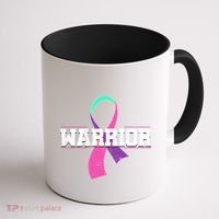 Thyroid Or Thyroid Awareness Or Thyroid Cancer Warrior Cute Coffee Mug thumb 1