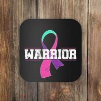 Thyroid Or Thyroid Awareness Or Thyroid Cancer Warrior Cute Coaster thumb 0