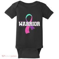 Thyroid Or Thyroid Awareness Or Thyroid Cancer Warrior Cute Baby Bodysuit thumb 0