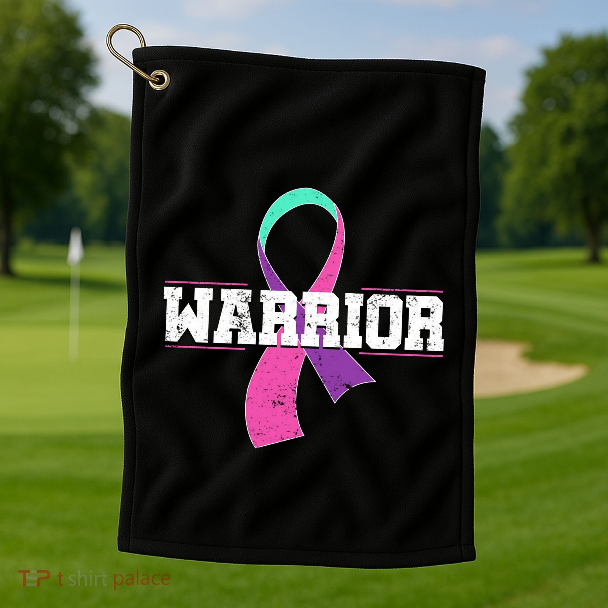 Thyroid Or Thyroid Awareness Or Thyroid Cancer Warrior Cute Golf Towel
