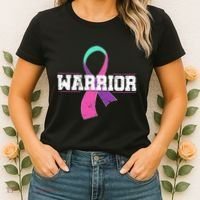 Thyroid Or Thyroid Awareness Or Thyroid Cancer Warrior Cute Women's T-Shirt thumb 2