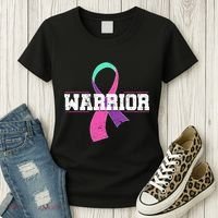 Thyroid Or Thyroid Awareness Or Thyroid Cancer Warrior Cute Women's T-Shirt thumb 3