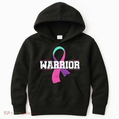 Thyroid Or Thyroid Awareness Or Thyroid Cancer Warrior Cute Kids Hoodie