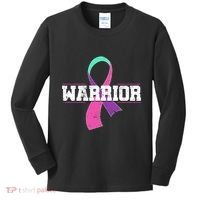 Thyroid Or Thyroid Awareness Or Thyroid Cancer Warrior Cute Kids Long Sleeve Shirt thumb 0