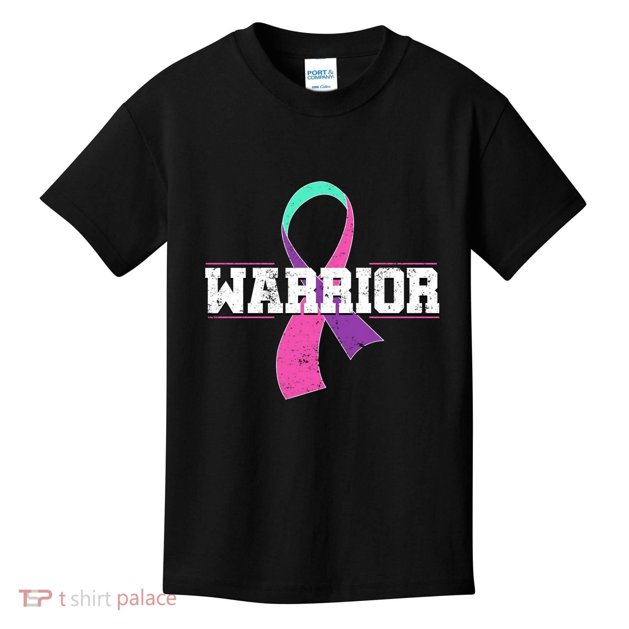 Thyroid Or Thyroid Awareness Or Thyroid Cancer Warrior Cute Kids T-Shirt