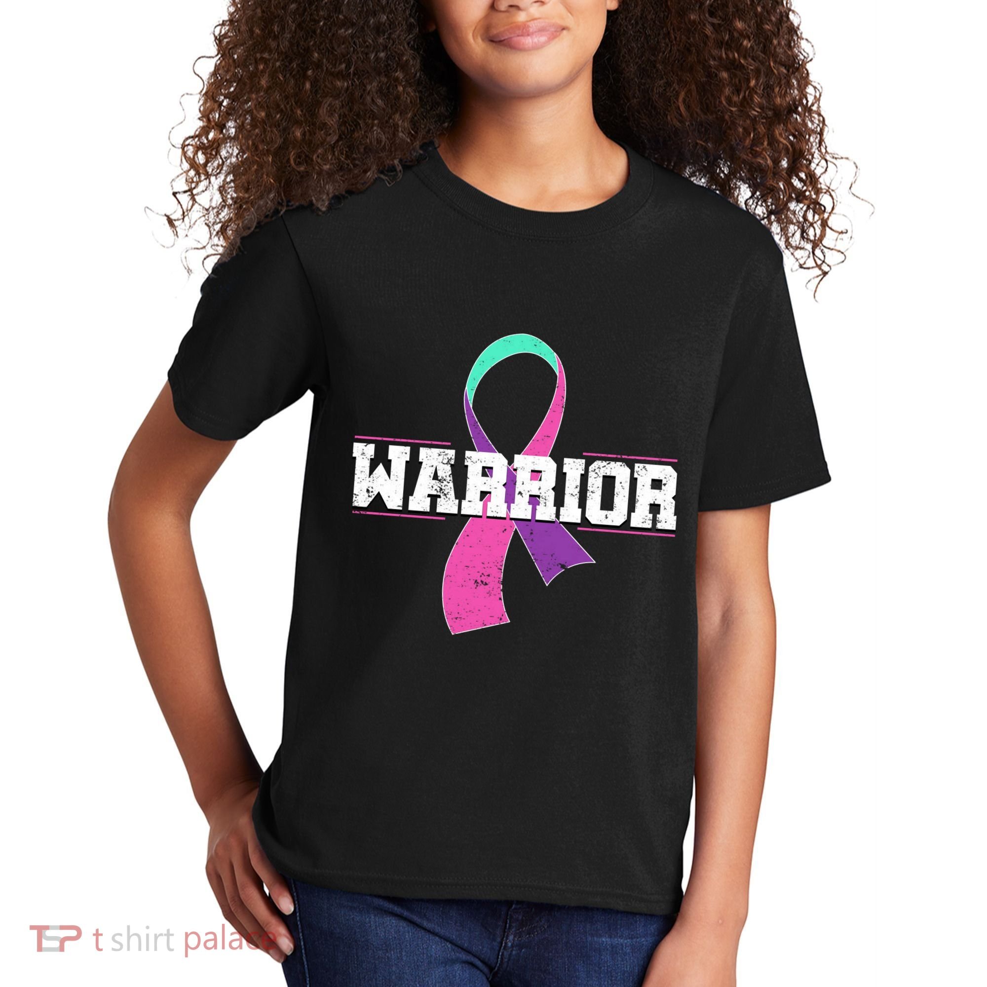 Thyroid Or Thyroid Awareness Or Thyroid Cancer Warrior Cute Kids T-Shirt