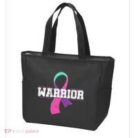 Thyroid Or Thyroid Awareness Or Thyroid Cancer Warrior Cute Tote Bag thumb 3