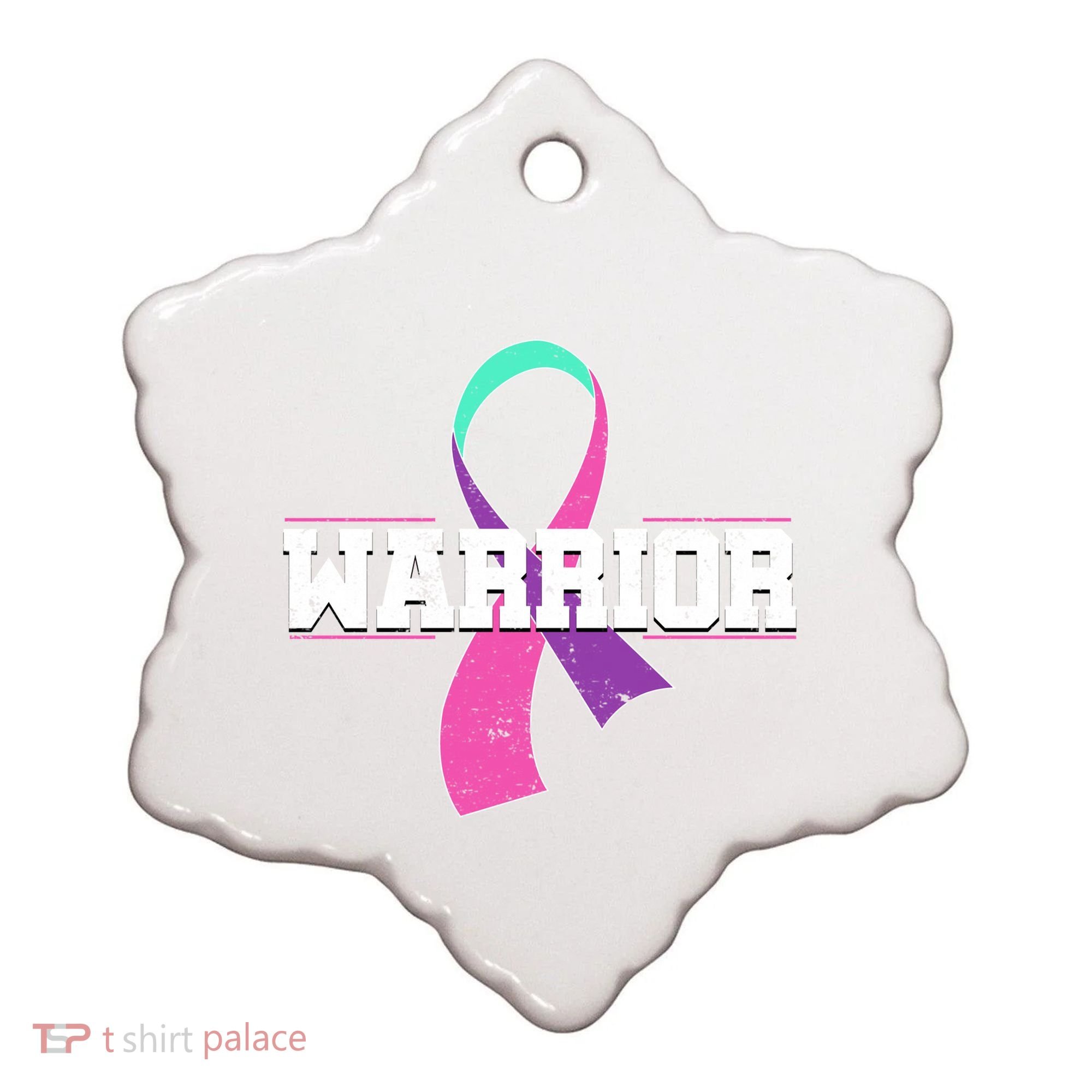 Thyroid Or Thyroid Awareness Or Thyroid Cancer Warrior Cute Ceramic Ornament