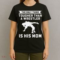 The Only Thing Tougher Than A Wrestler Is His Mom Wrestling  T-Shirt thumb 4