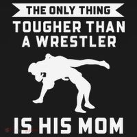 The Only Thing Tougher Than A Wrestler Is His Mom Wrestling  Women's Hoodie thumb 2