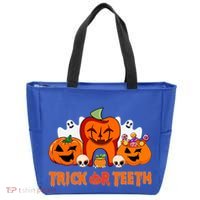 Trick Or Teeth Funny Dentist Halloween Dental Squad Great Gift Tote Bag thumb 0