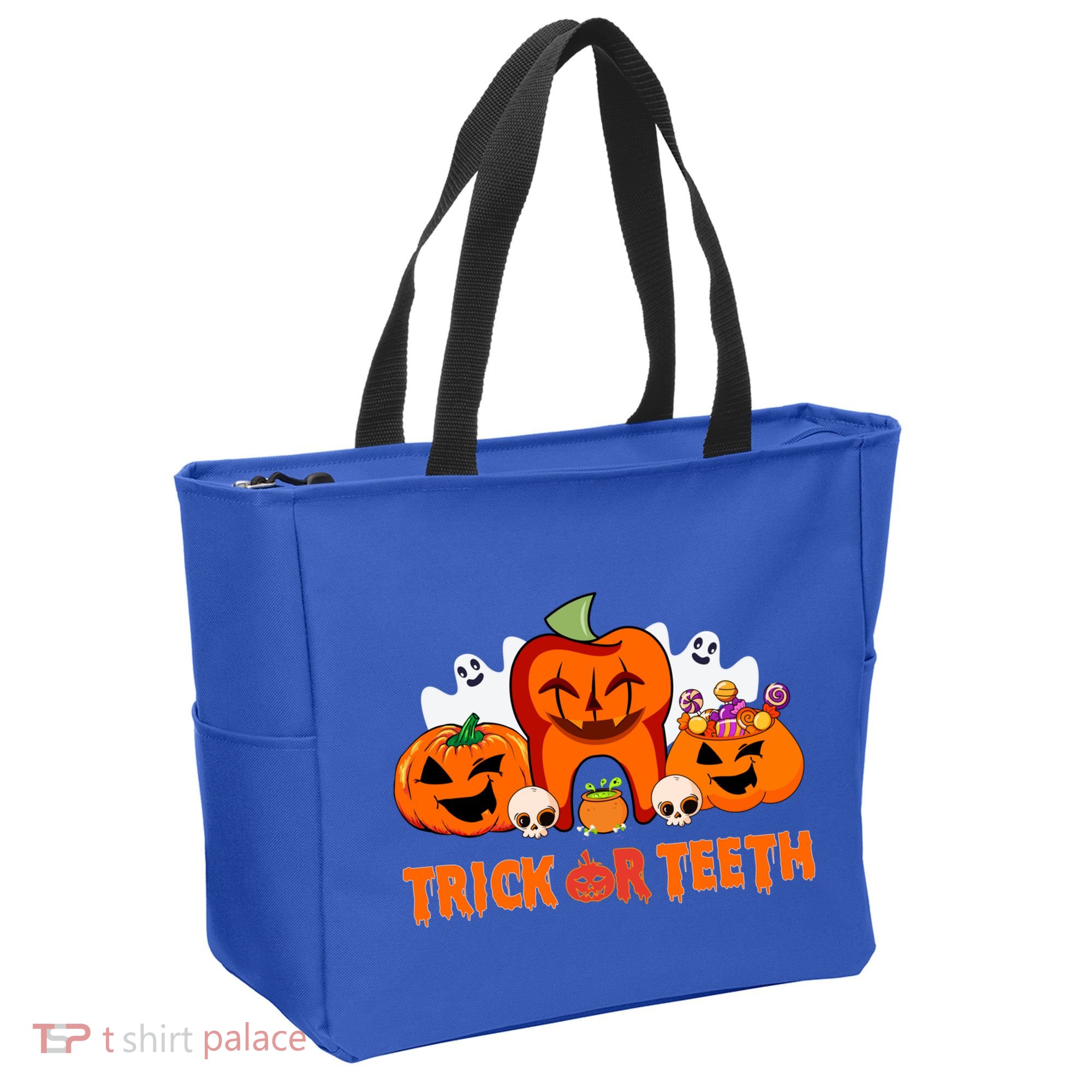 Trick Or Teeth Funny Dentist Halloween Dental Squad Great Gift Tote Bag