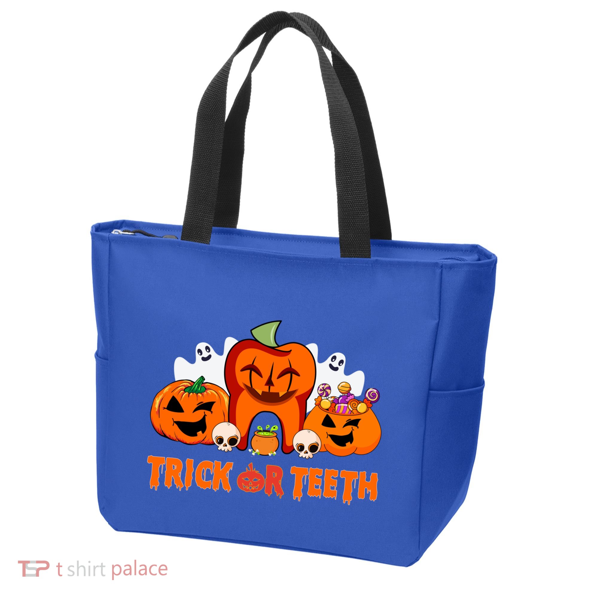 Trick Or Teeth Funny Dentist Halloween Dental Squad Great Gift Tote Bag