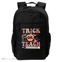 Trick Or Teach Funny Teacher Halloween Backpack thumb 0