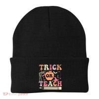 Trick Or Teach Funny Teacher Halloween Beanie thumb 0