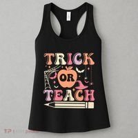 Trick Or Teach Funny Teacher Halloween Women's Tank Top thumb 3