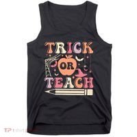 Trick Or Teach Funny Teacher Halloween Tank Top thumb 0