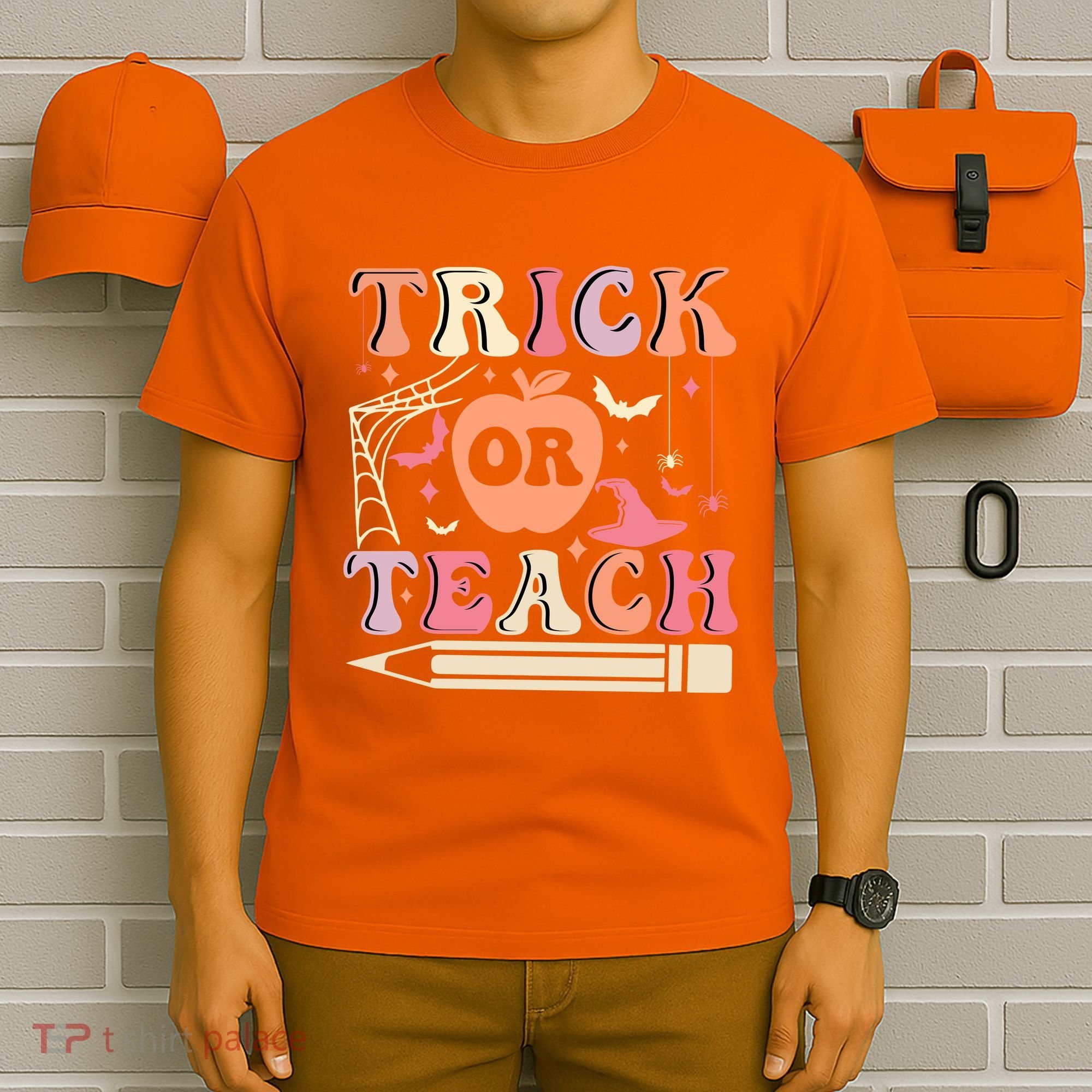 Trick Or Teach Funny Teacher Halloween T-Shirt