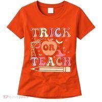 Trick Or Teach Funny Teacher Halloween Women's T-Shirt thumb 0