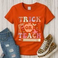 Trick Or Teach Funny Teacher Halloween Women's T-Shirt thumb 3