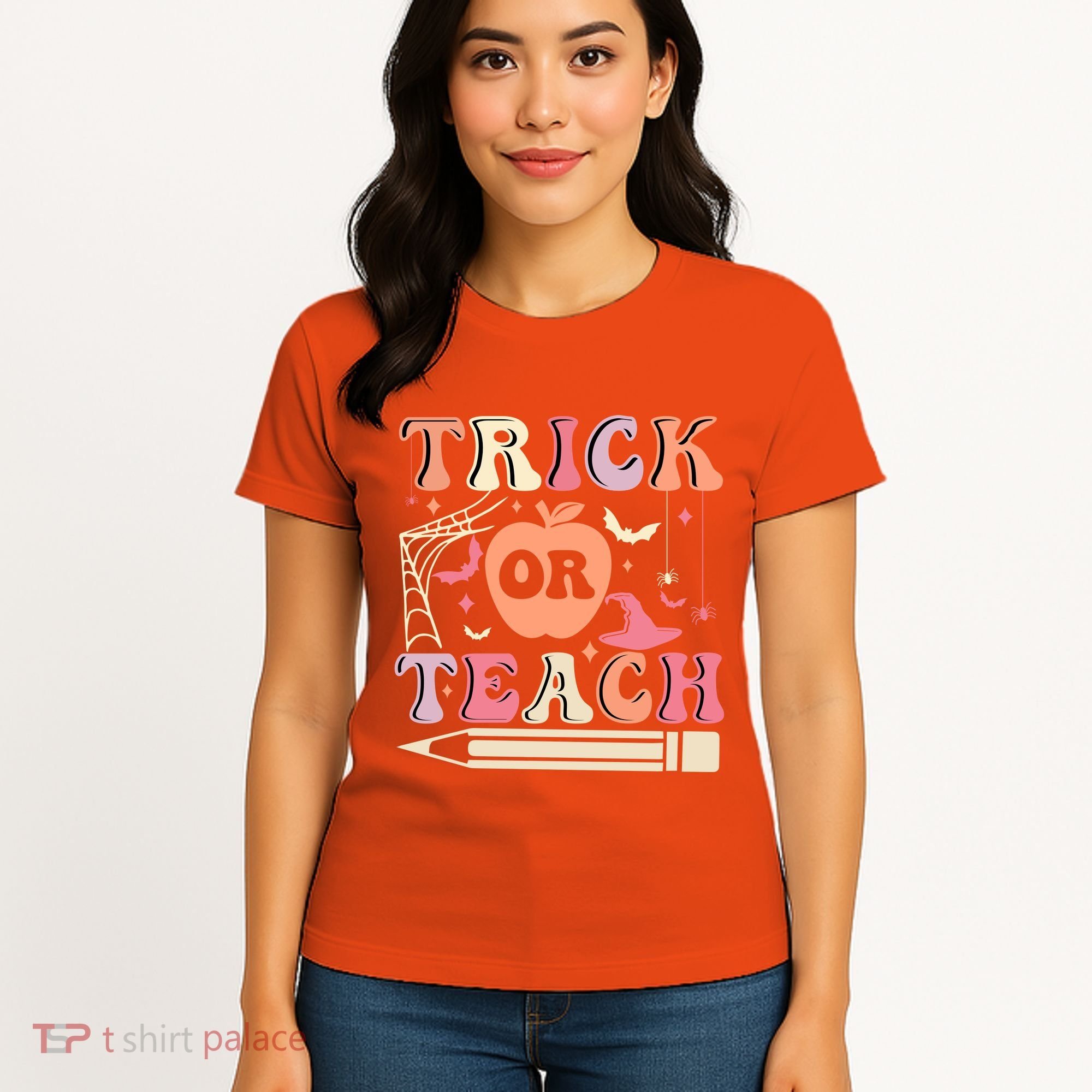 Trick Or Teach Funny Teacher Halloween Women's T-Shirt