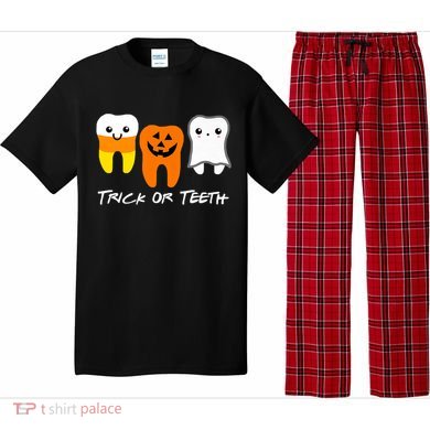Trick Or Teeth Cute Dental Halloween Hygienist Dentist Rdh Gift Pajama Set