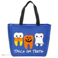 Trick Or Teeth Cute Dental Halloween Hygienist Dentist Rdh Gift Tote Bag thumb 0