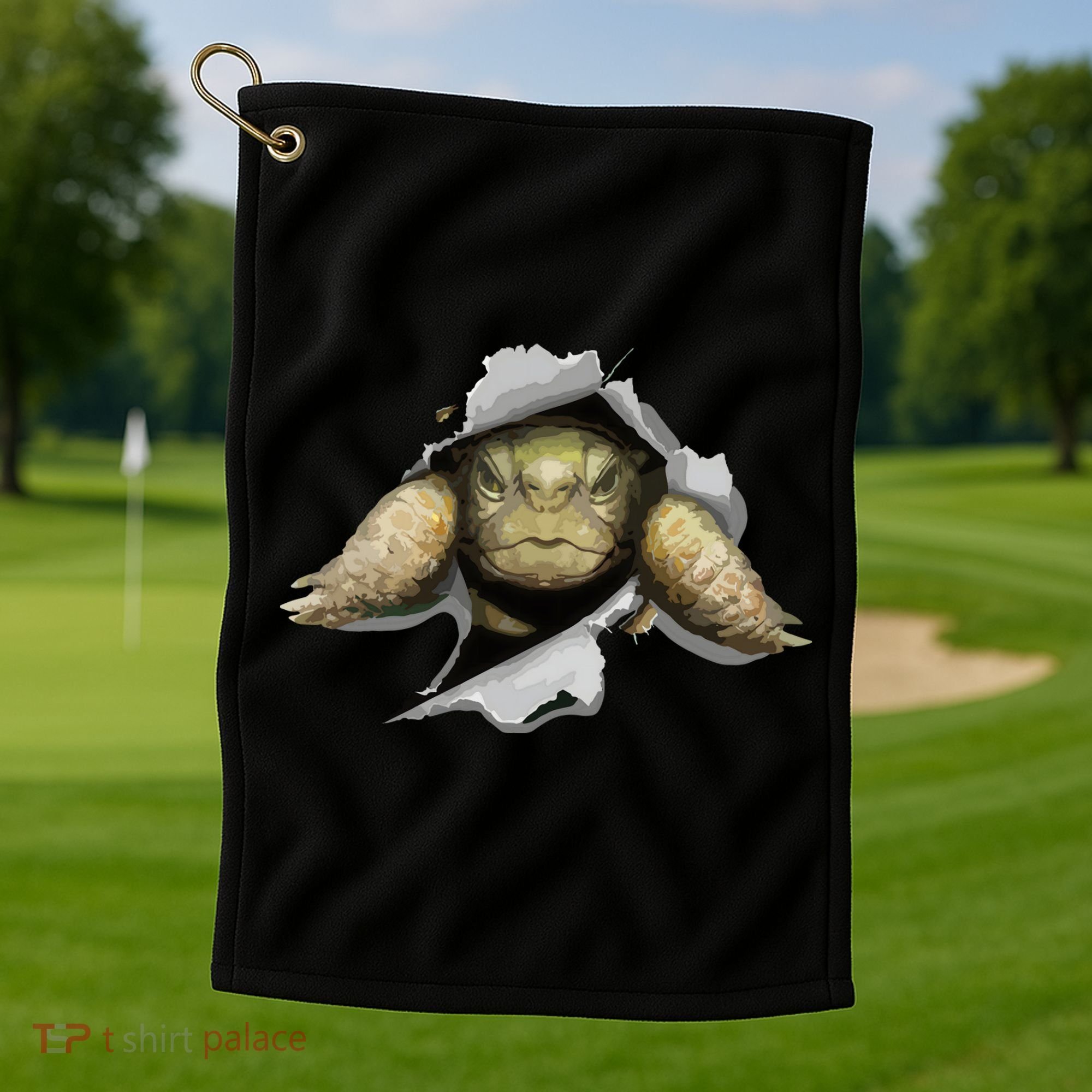 Tortoise Owner Turtle Tortoise Love Funny Tortoise Golf Towel