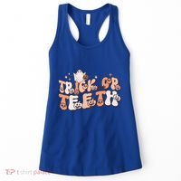 Trick Or Teeth Dentist Halloween Spooky Dental Hygienist Gift Women's Tank Top thumb 0