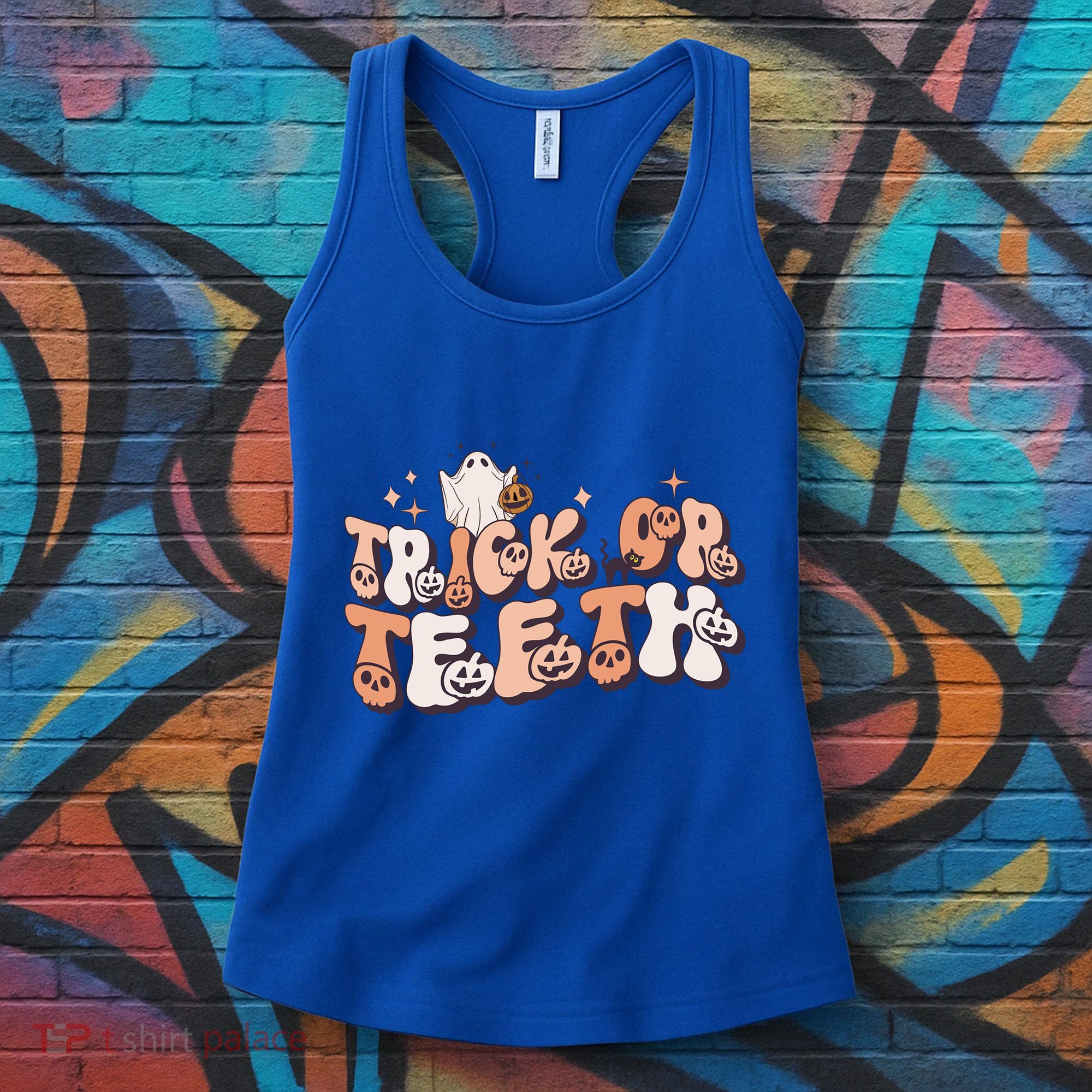 Trick Or Teeth Dentist Halloween Spooky Dental Hygienist Gift Women's Tank Top