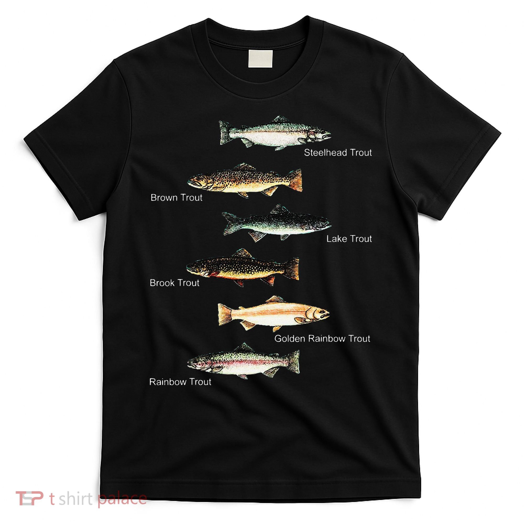 Types Of Trout Fish Species Collection Fishing T-Shirt