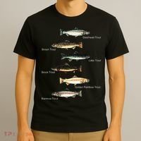 Types Of Trout Fish Species Collection Fishing T-Shirt thumb 3