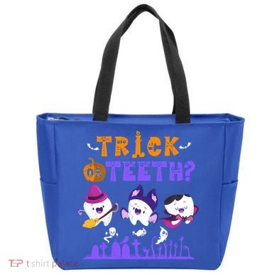Trick Or Teeth Dentist Puns Halloween Dental Squad Matching Gift Tote Bag