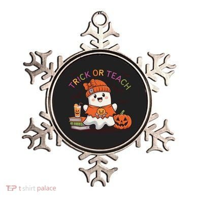 Trick Or Teach Back To School Cute Ghost Halloween Teachers Gift Ornament