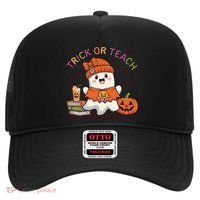Trick Or Teach Back To School Cute Ghost Halloween Teachers Gift Hat thumb 0