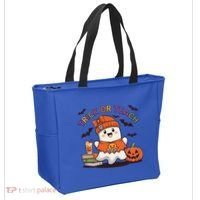 Trick Or Teach Back To School Cute Ghost Halloween Teachers Gift Tote Bag thumb 2