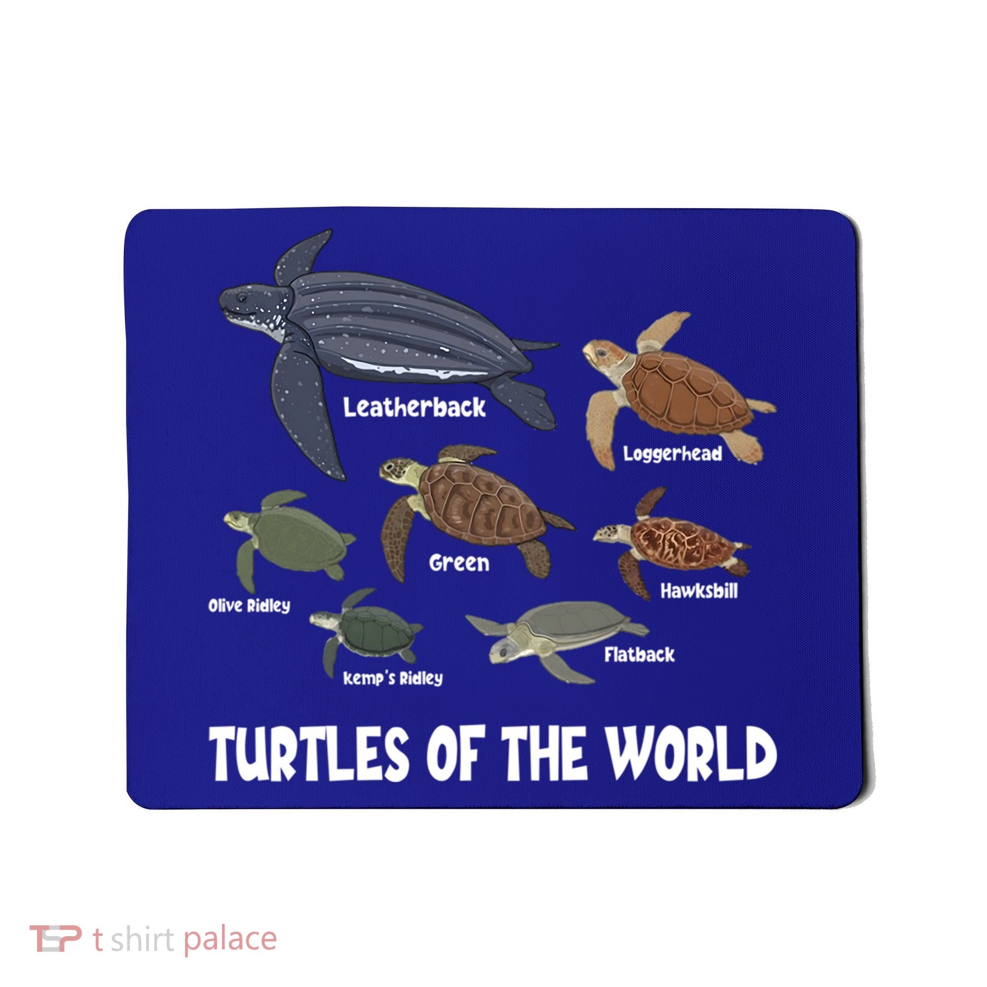 Turtles Of The World Celebrate Diversity Tortoise Sea Turtle Gift Mousepad
