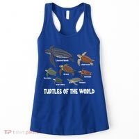 Turtles Of The World Celebrate Diversity Tortoise Sea Turtle Gift Women's Tank Top thumb 0