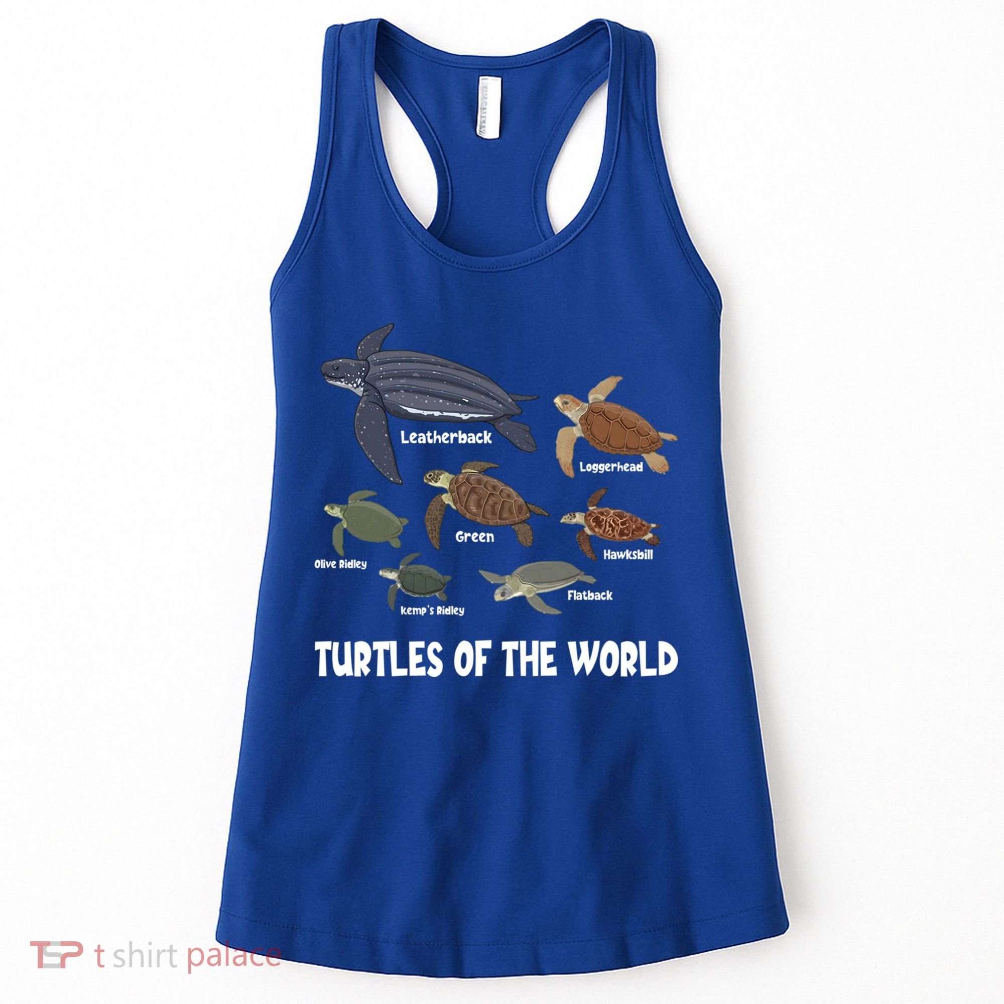 Turtles Of The World Celebrate Diversity Tortoise Sea Turtle Gift Women's Tank Top